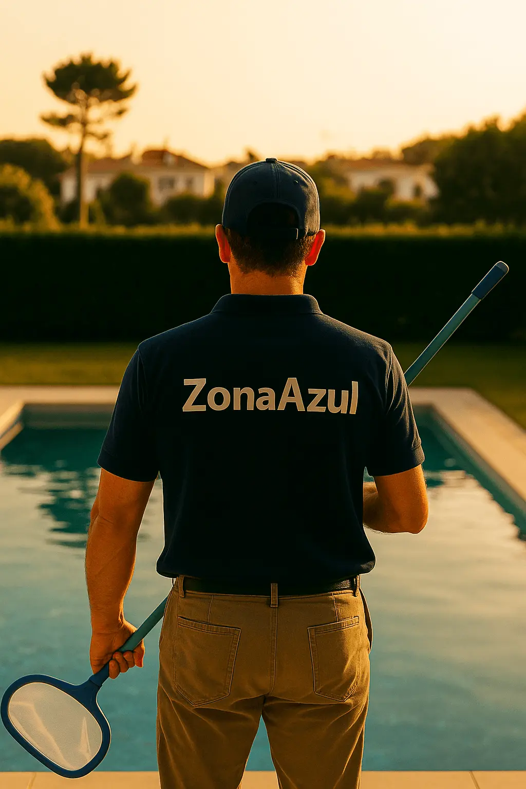 Técnico Zona Azul Piscinas em Intervenção